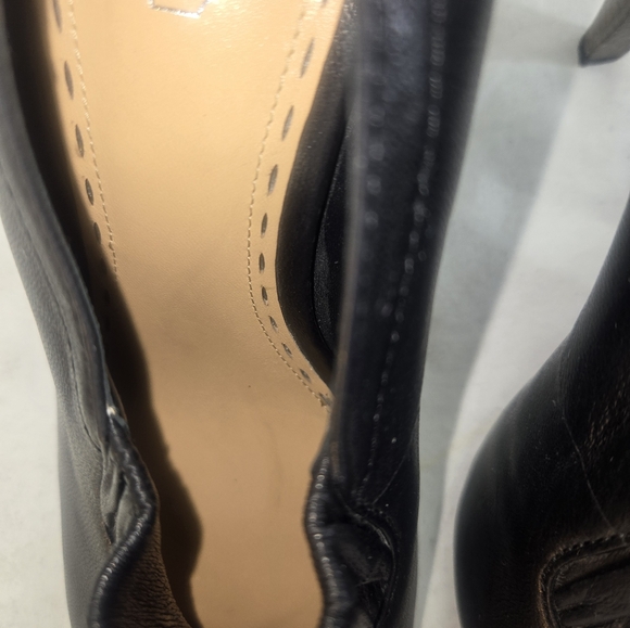 Coach Women's Size 8.5 Black Leather Adra Bootie Heels Pumps - Picture 6 of 8